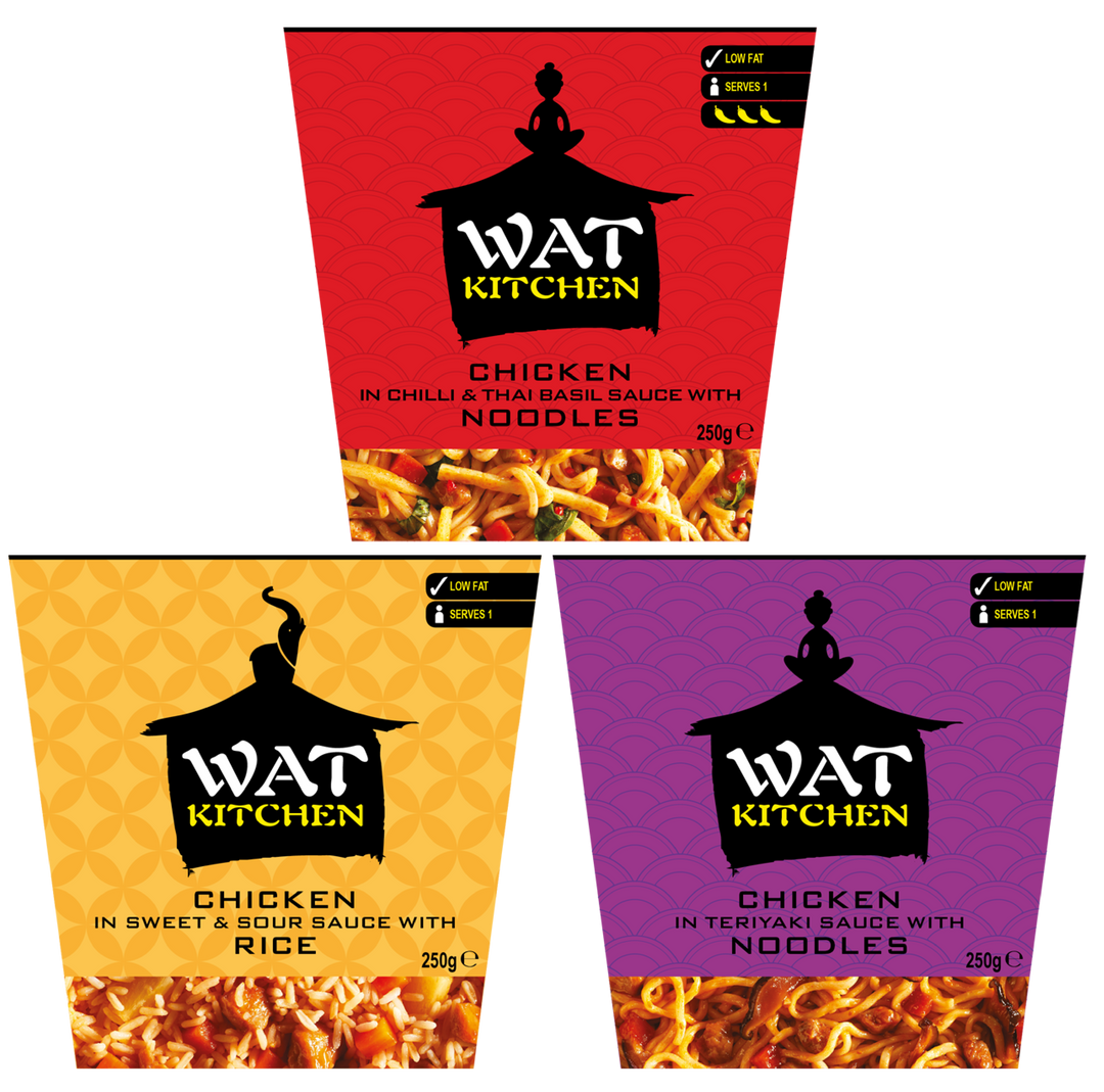WAT KITCHEN 3 flavours - Pack of 6